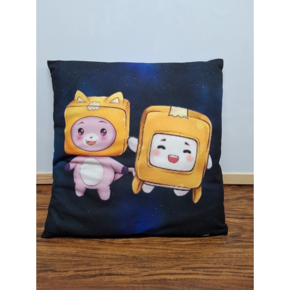 YouTube Lankybox Plush Pillow Rare Original Collectible‎ 16" X 16"